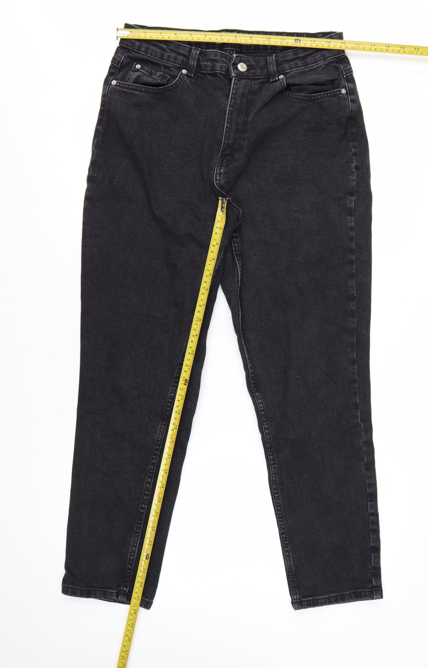 Primark Women’s Black Skinny Jeans Size 12 Mid Rise Denim