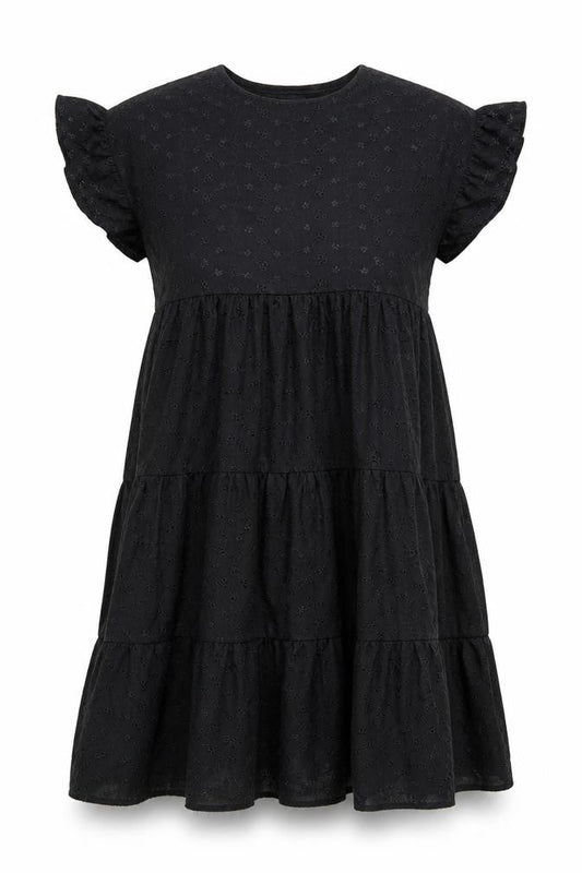 PRETTYLITTLETHING Women’s Black Cotton Shift Dress UK 10