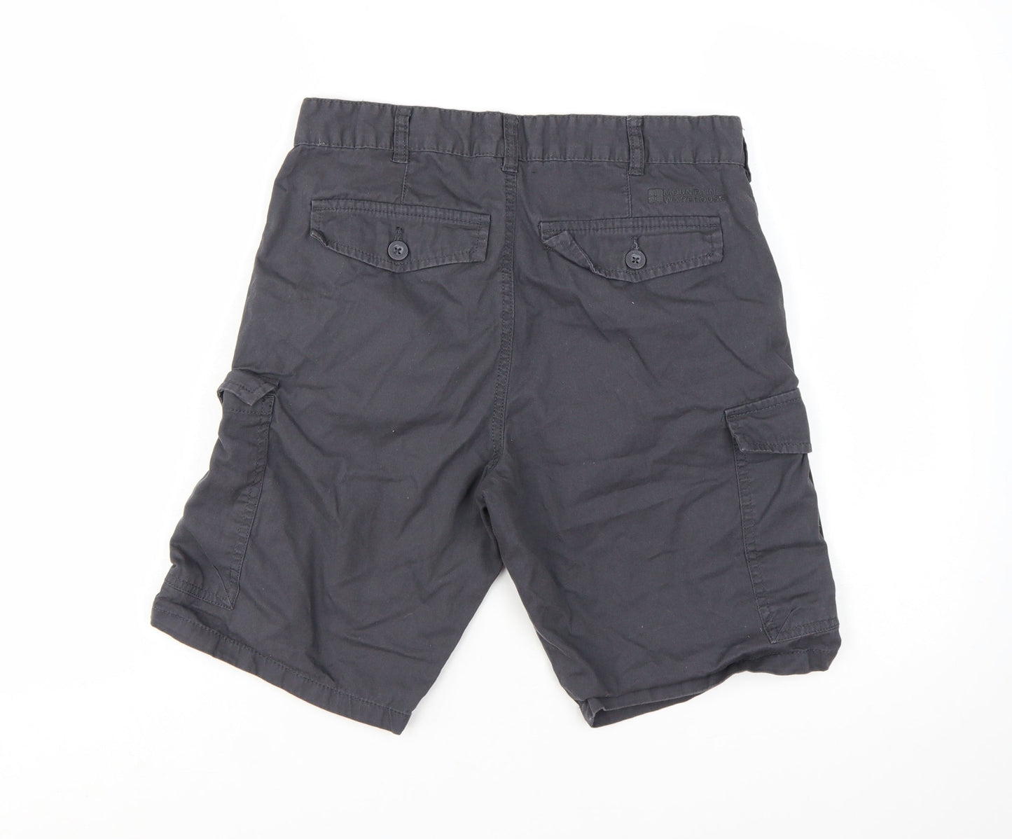 Mountain Warehouse Men's Black Cargo Shorts Size 30 Cotton Casual