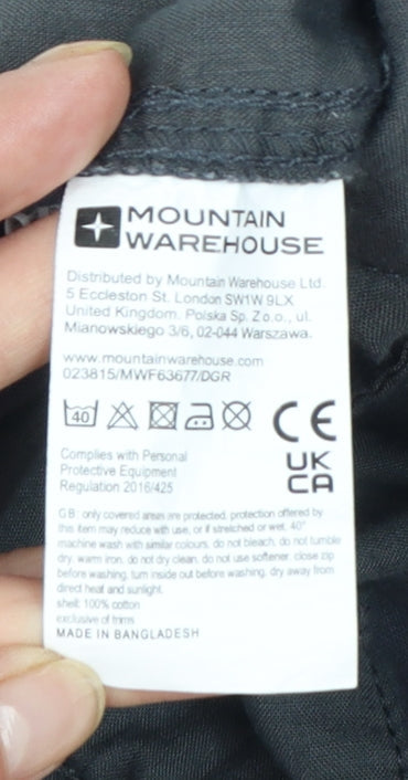 Mountain Warehouse Men's Black Cargo Shorts Size 30 Cotton Casual