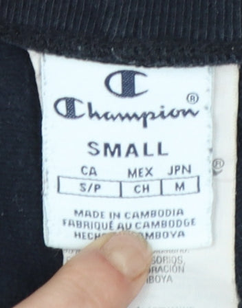 Champion Women Black Small Jogger Sweatpants Cotton Blend