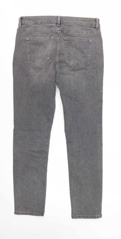 The Lily Women's Grey Slim Fit Skinny Jeans Size 14