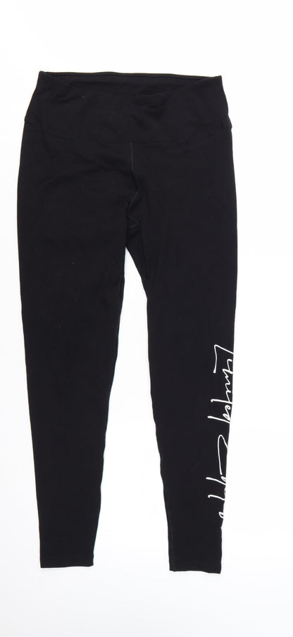 Miso Womens Black Size 14 Ankle High Rise Stretch Leggings