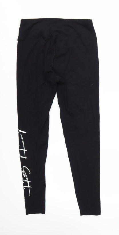 Miso Womens Black Size 14 Ankle High Rise Stretch Leggings