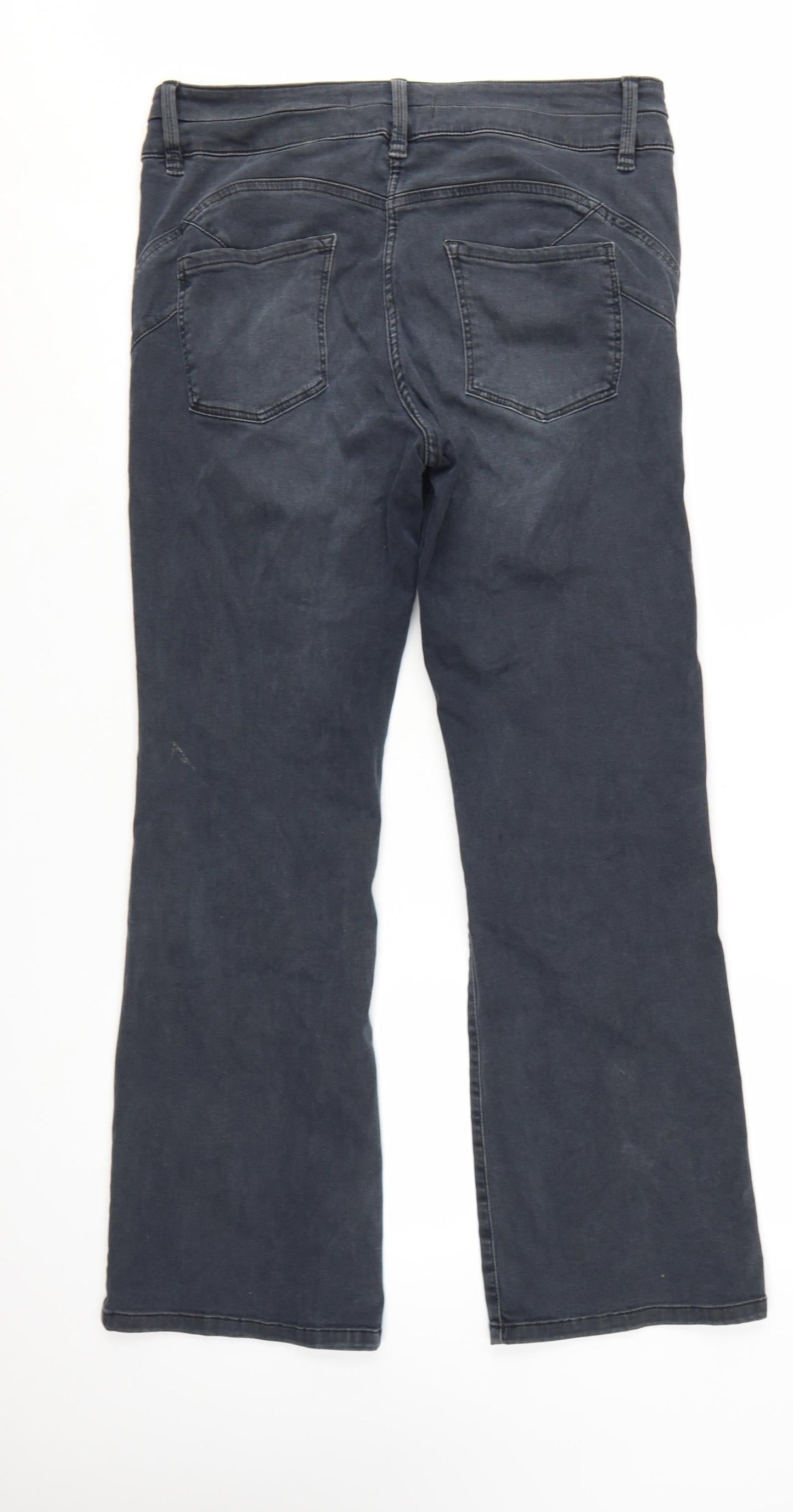 Next Women Grey Bootcut Jeans Size 16 Lift Slim & Shape