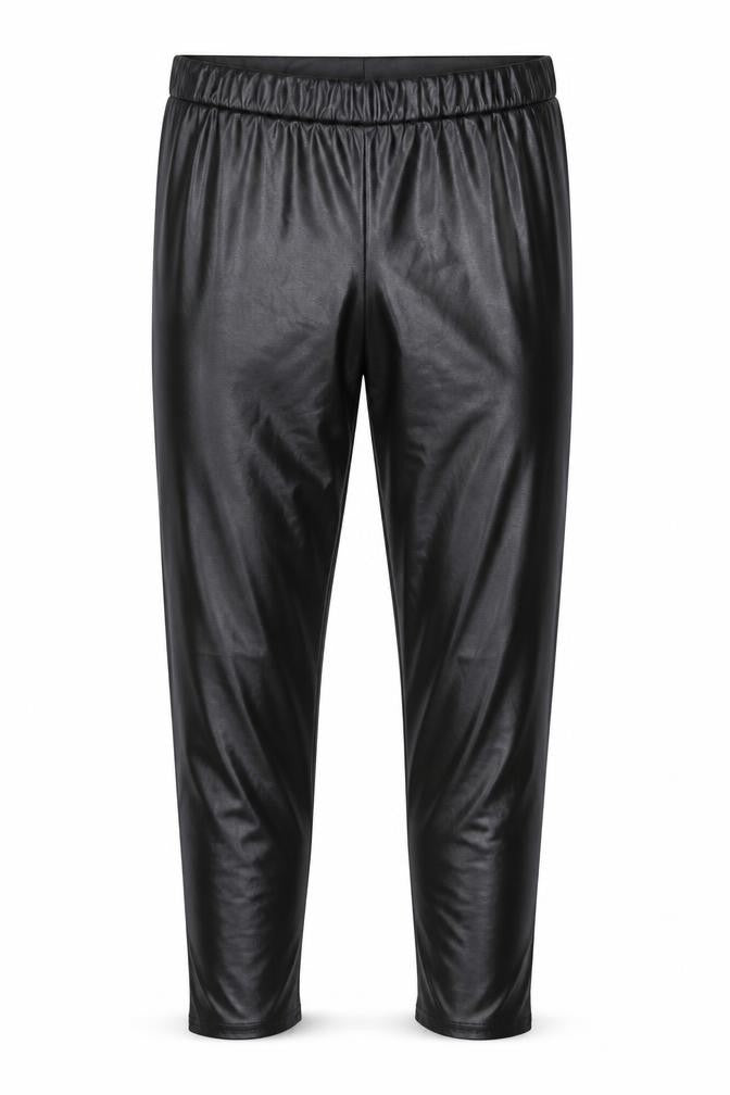 M&Co Petite Black High Rise Stretch Leggings UK 16 Polyester Blend