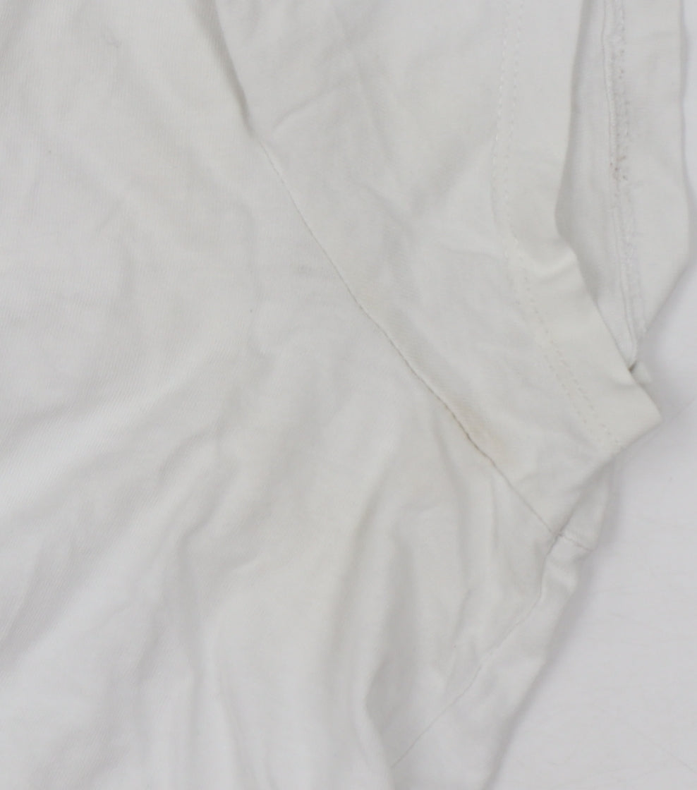 Levi's Women's White 501 Logo T-Shirt Size L Short Sleeve Cotton