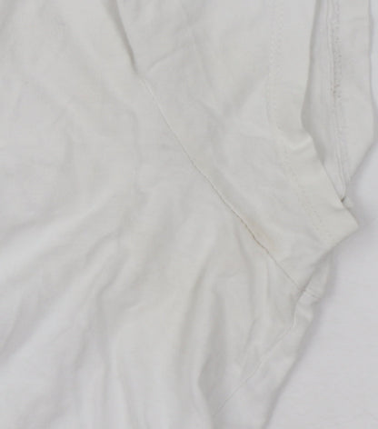 Levi's Women's White 501 Logo T-Shirt Size L Short Sleeve Cotton