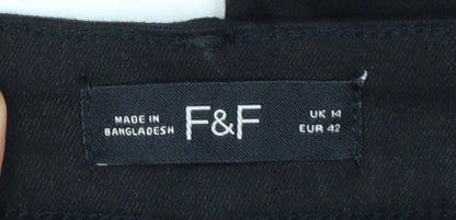 F&F Women's Black Skinny Stretch Jeans Size 14R