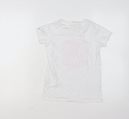 Saltrock Girls White Let's Be Mermaids Graphic Cotton T-Shirt Age 11-12