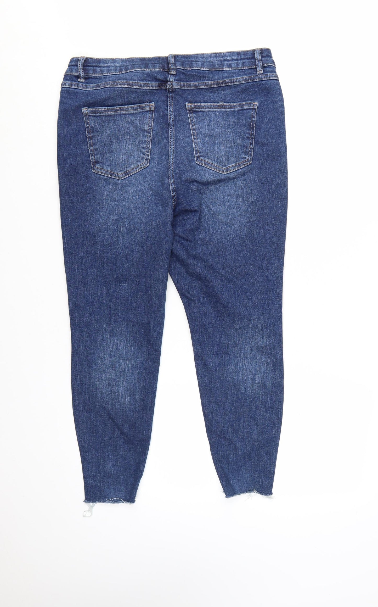 Papaya Petite Women’s Blue Slim Ankle Jeans Size 18 Stretch Denim