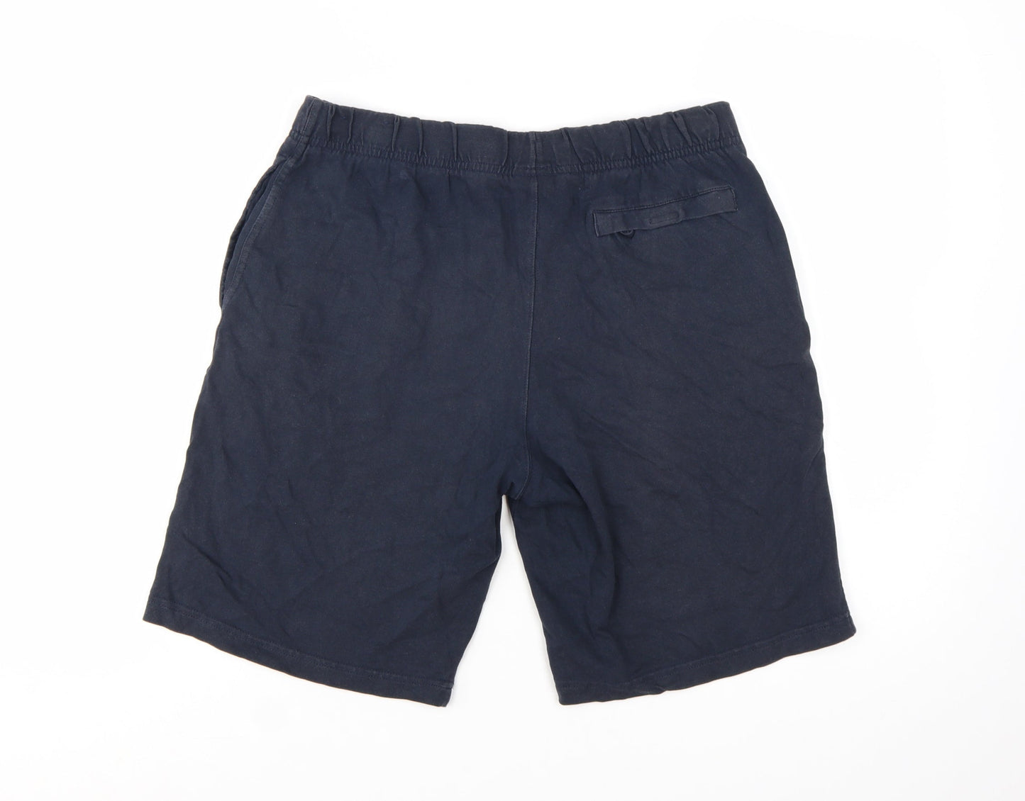 Nike Men’s Blue Cotton Athletic Shorts Size L Elastic Waist
