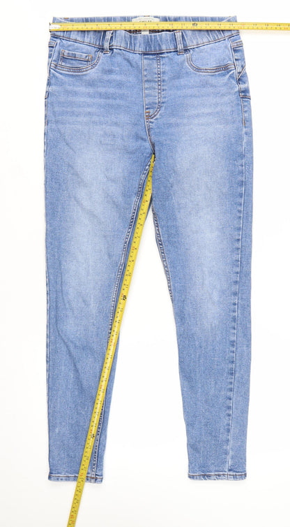 New Look Women Blue Size 14 Jegging Jeans Slim Fit Soft Stretch Denim