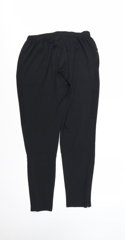 Nike Men's Black Dri-Fit Jogger Trousers M Tapered Fit