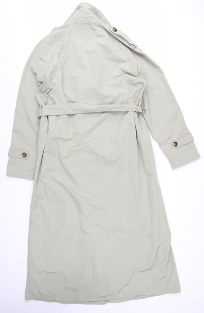 PrettyLittleThing Womens Beige Long Trench Coat Size 16
