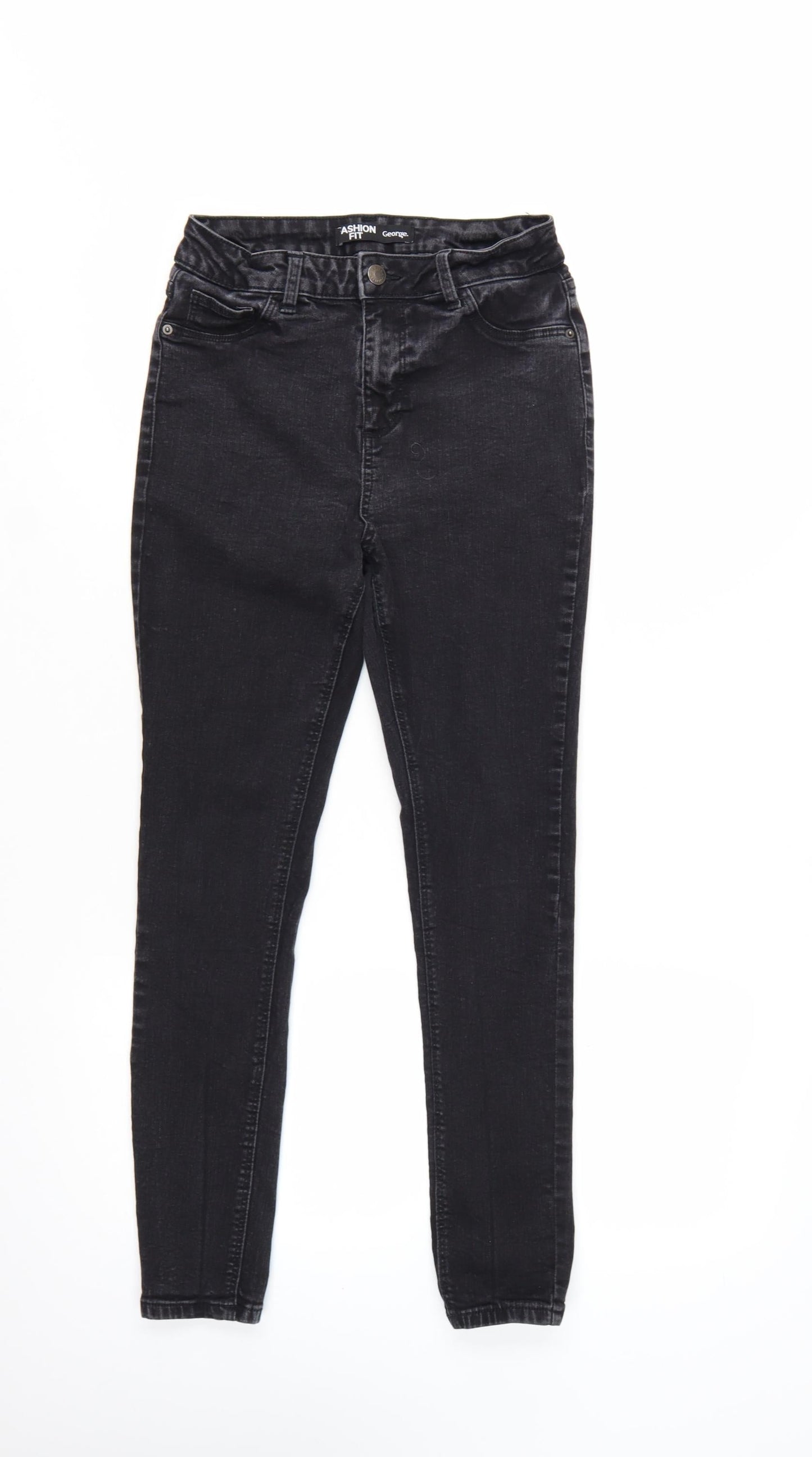 George Women's Black Skinny Jeans Size 10 Short Fashion Fit
