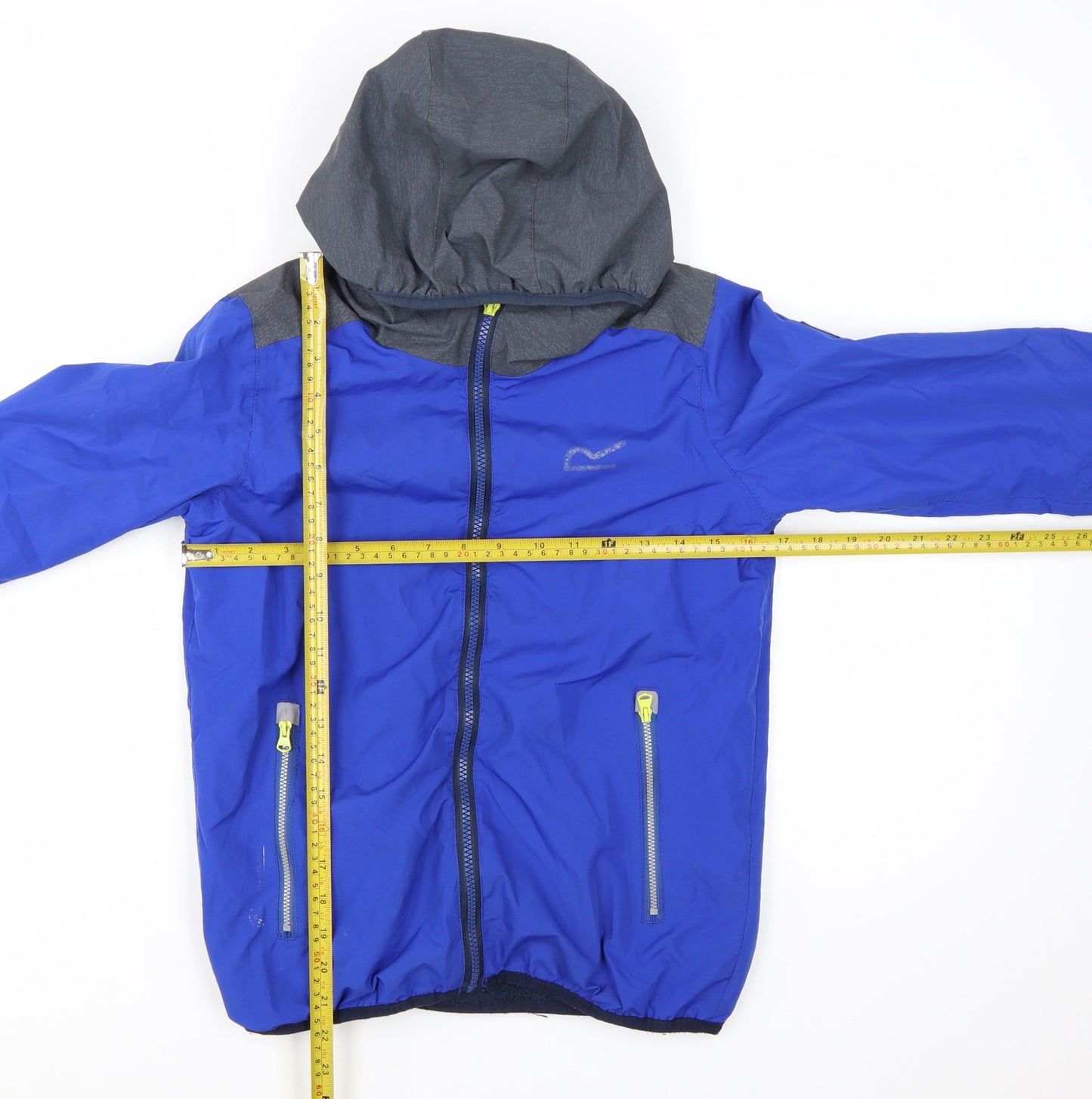 Regatta Boys Blue Hooded Puffer Jacket 11-12 Years Waterproof Lightweight