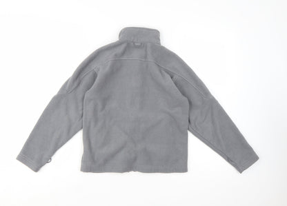 Trespass Girls Grey Fleece Full Zip Jacket 9-10 Years Lightweight Outdoor
