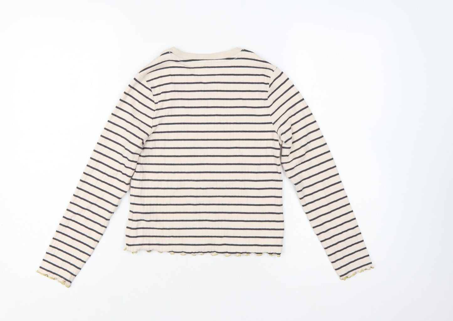 Marks and Spencer Girls Beige Striped Harry Potter Long Sleeve T-Shirt 10-11 Years