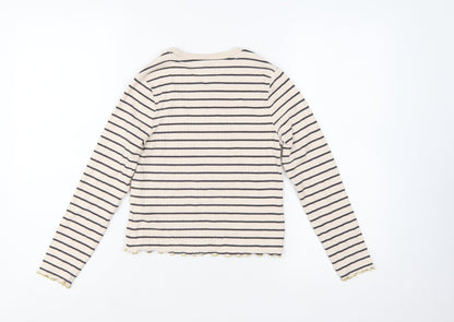 Marks and Spencer Girls Beige Striped Harry Potter Long Sleeve T-Shirt 10-11 Years