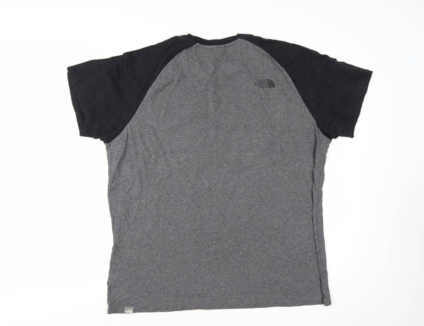 The North Face Men's Grey XL Raglan Short Sleeve Graphic T-Shirt