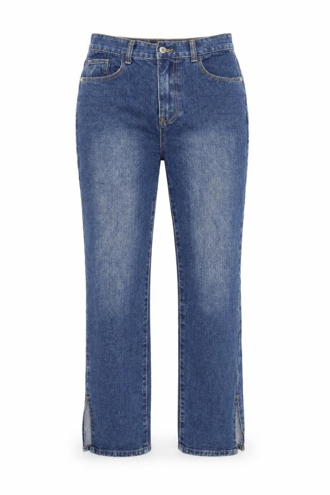 PRETTYLITTLETHING Women Blue Straight Denim Jeans Size 10