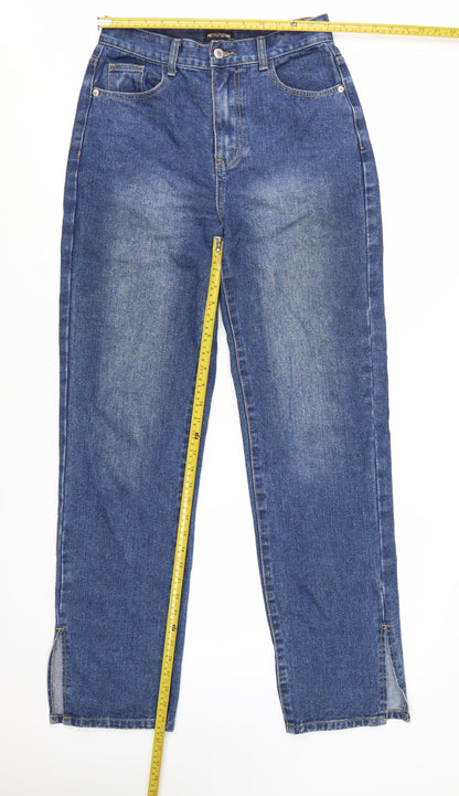 PrettyLittleThing Women Blue Straight Denim Jeans Size 10