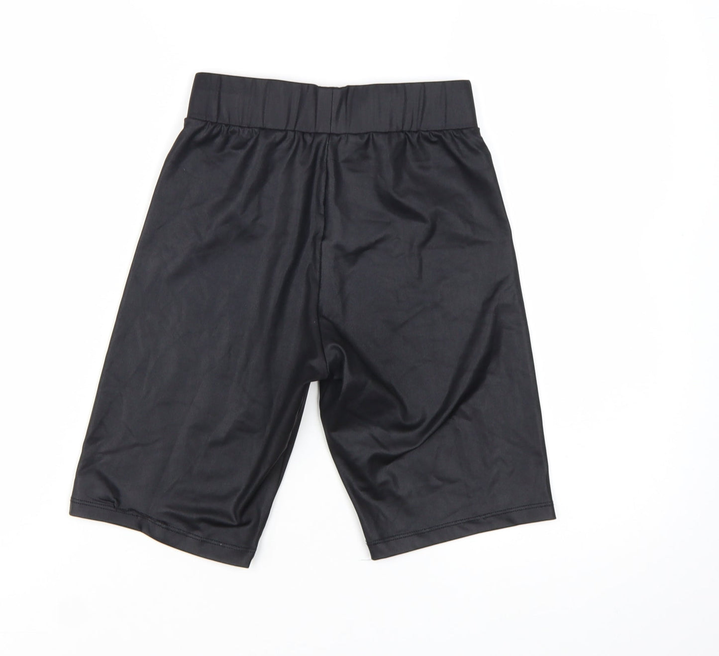 Topshop Women's Black Size 8 Stretch Biker Shorts