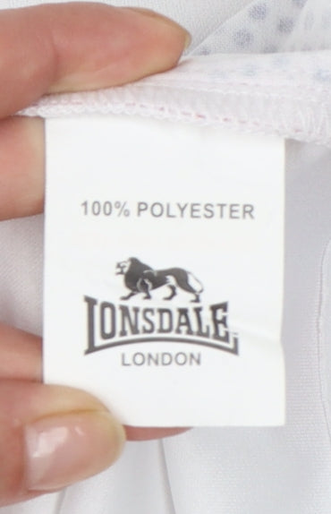 Lonsdale Men’s White Tank Top Large Athletic Sleeveless Sports Vest
