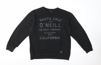 O'Neill Mens Black XL Pullover Sweatshirt California Graphic