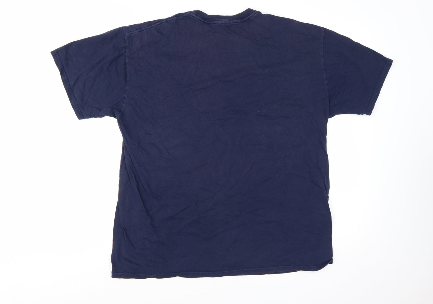 River Island Men's Blue Amsterdam Graphic T-Shirt XL