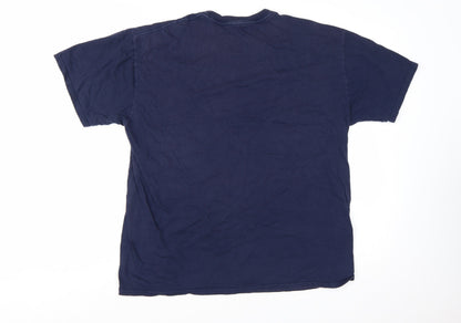 River Island Men's Blue Amsterdam Graphic T-Shirt XL
