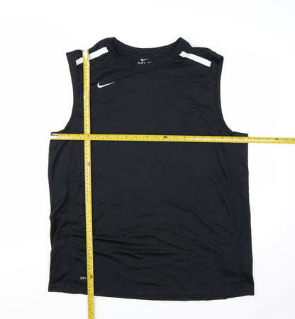 Nike Men's Black Dri-Fit Sleeveless Tank Top XL Athletic Gym Wear