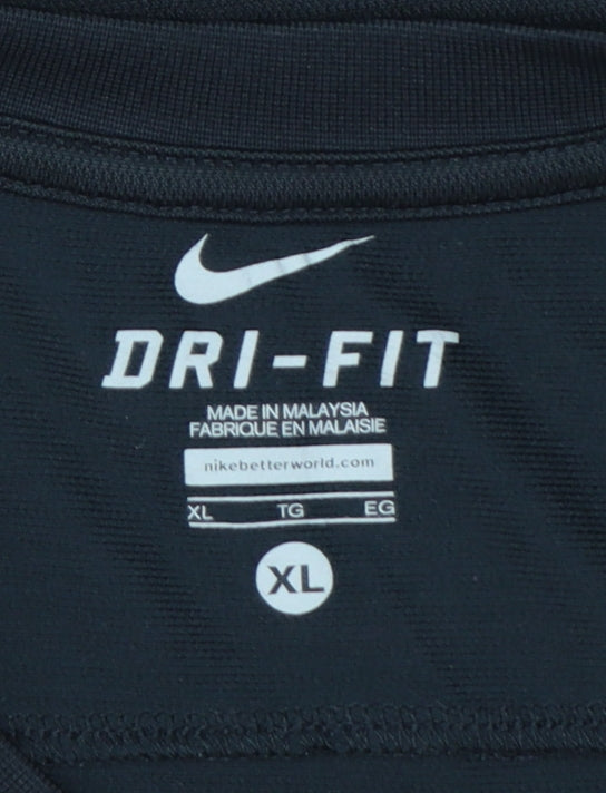 Nike Men's Black Dri-Fit Sleeveless Tank Top XL Athletic Gym Wear