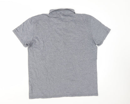 Armani Exchange Men's Grey Cotton Stretch Polo Shirt XL