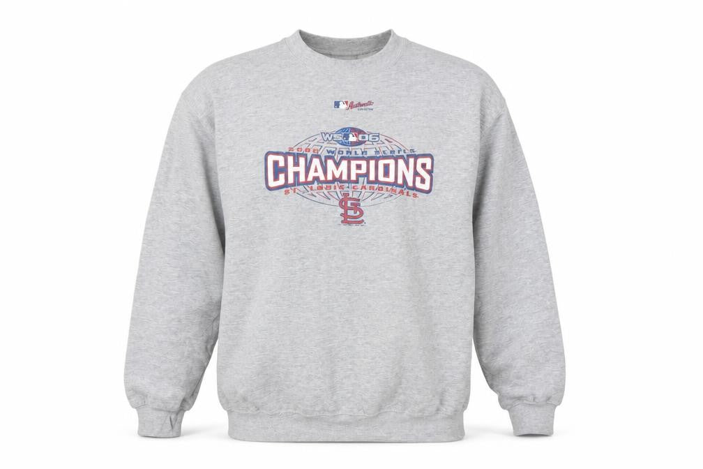 Alstyle Men’s Grey XL Pullover Graphic Print Champions Sweatshirt