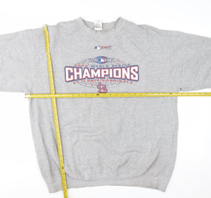 Alstyle Men’s Grey XL Pullover Graphic Print Champions Sweatshirt