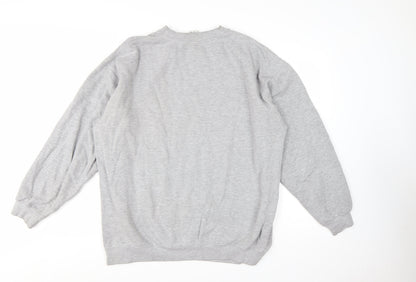 Alstyle Men’s Grey XL Pullover Graphic Print Champions Sweatshirt