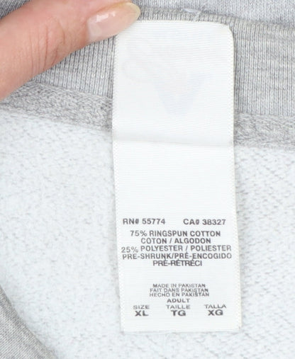 Alstyle Men’s Grey XL Pullover Graphic Print Champions Sweatshirt