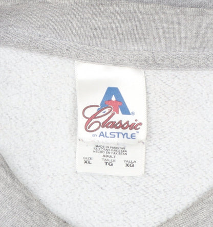 Alstyle Men’s Grey XL Pullover Graphic Print Champions Sweatshirt