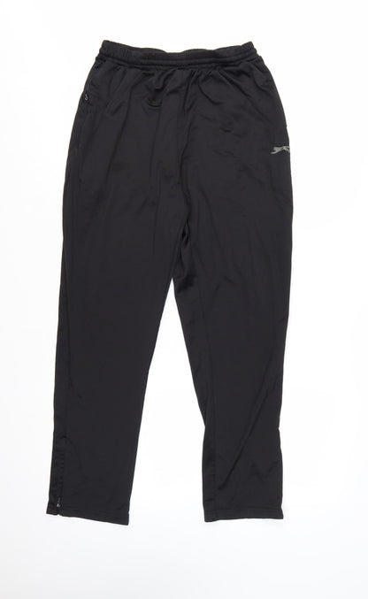 Slazenger Men's Black Joggers L Lightweight Quick Dry Pants