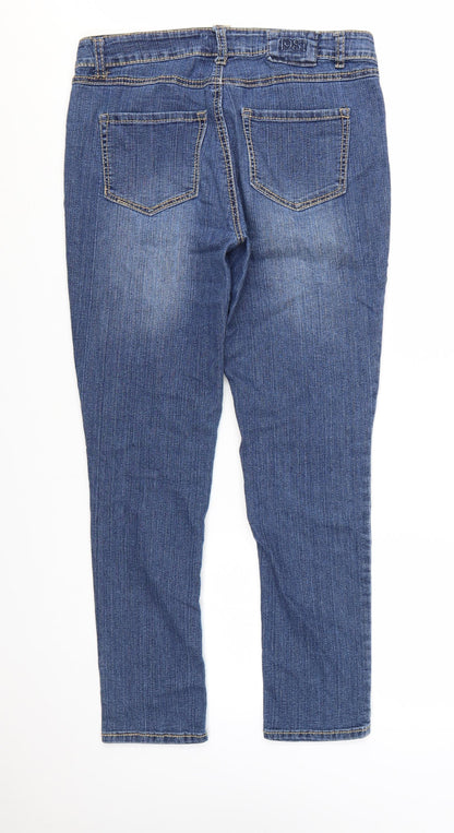 Ruff Hewn Women's Blue Medium Straight Stretch Denim Jeans
