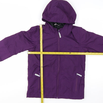 Hi Gear Girls Purple Hooded Rain Coat Jacket 7-8 Years Waterproof Lined