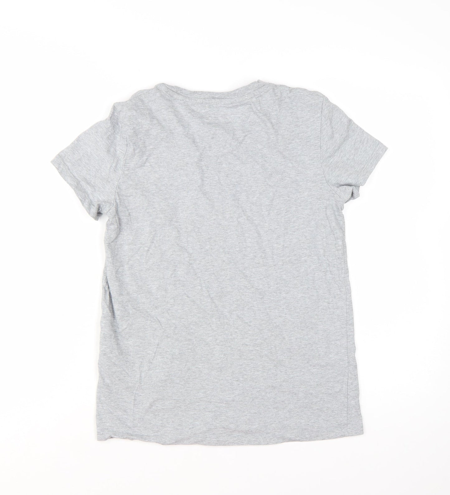 Levi's Women's Grey Floral Logo Cotton T-Shirt Size S