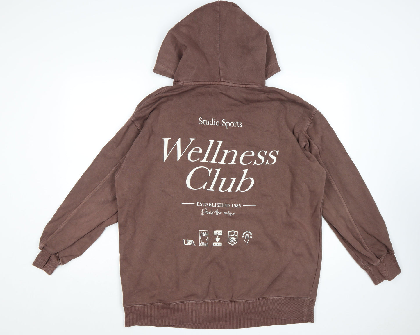 Marks and Spencer Women Brown Pullover Hoodie Medium USA Studio Sports