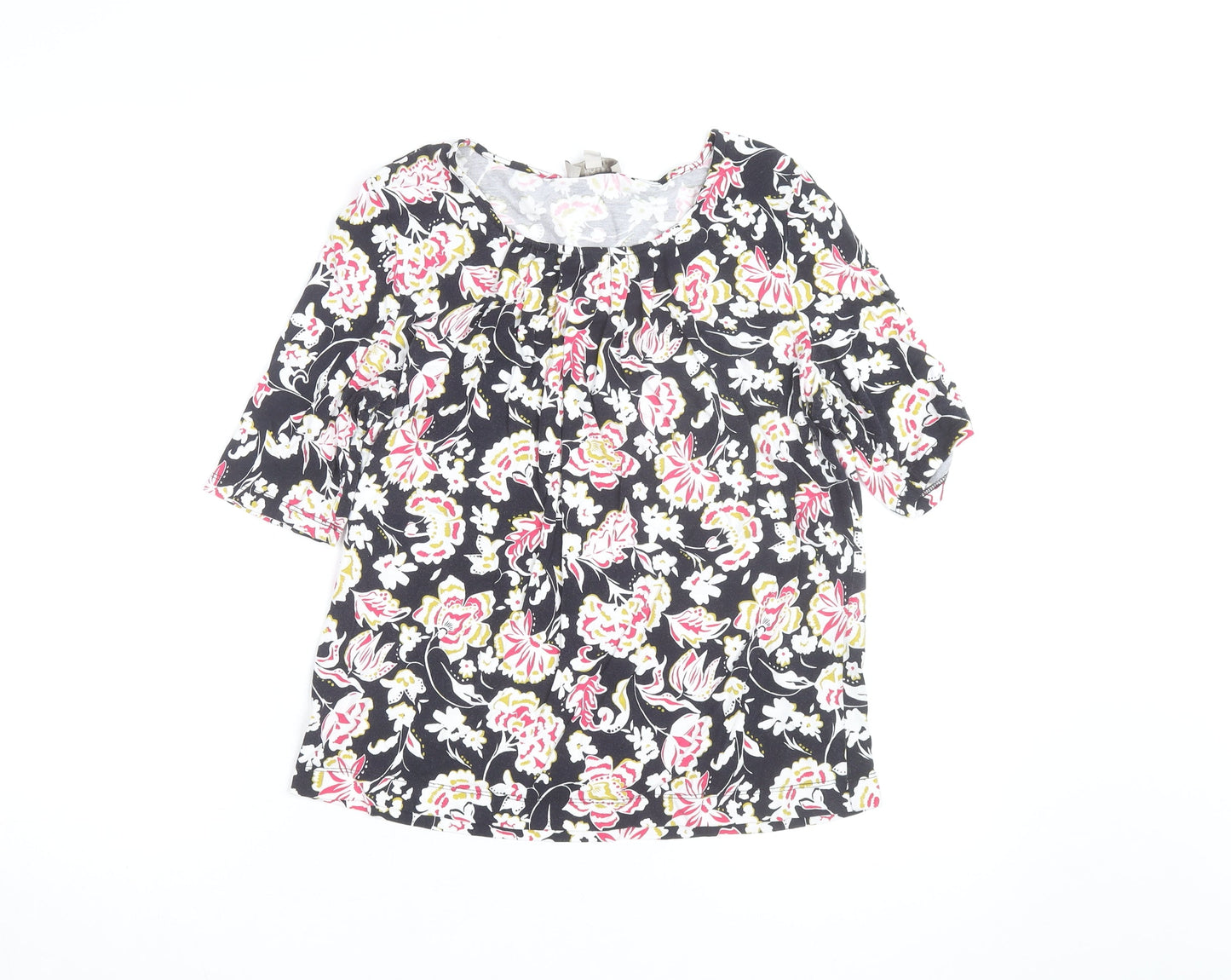 Hobbs Women’s Multicoloured Floral Jersey Tunic Blouse Size M