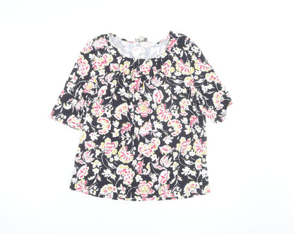Hobbs Women’s Multicoloured Floral Jersey Tunic Blouse Size M
