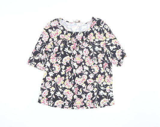 Hobbs Women’s Multicoloured Floral Jersey Tunic Blouse Size M