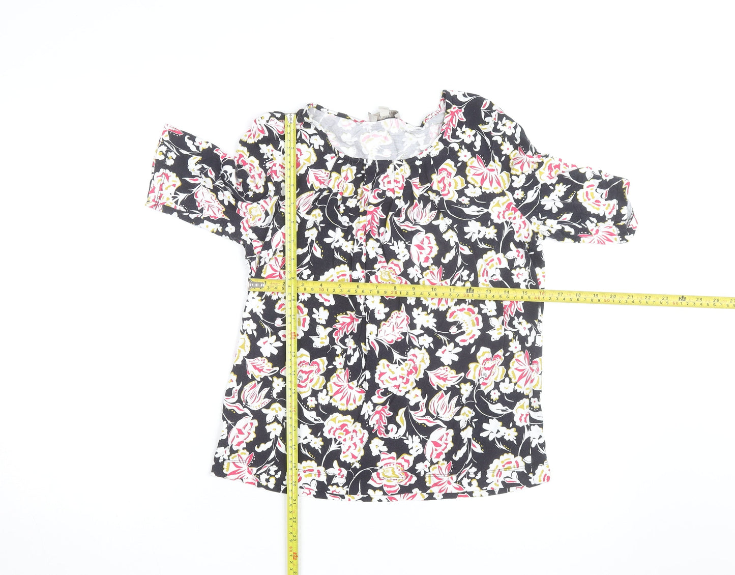 Hobbs Women’s Multicoloured Floral Jersey Tunic Blouse Size M