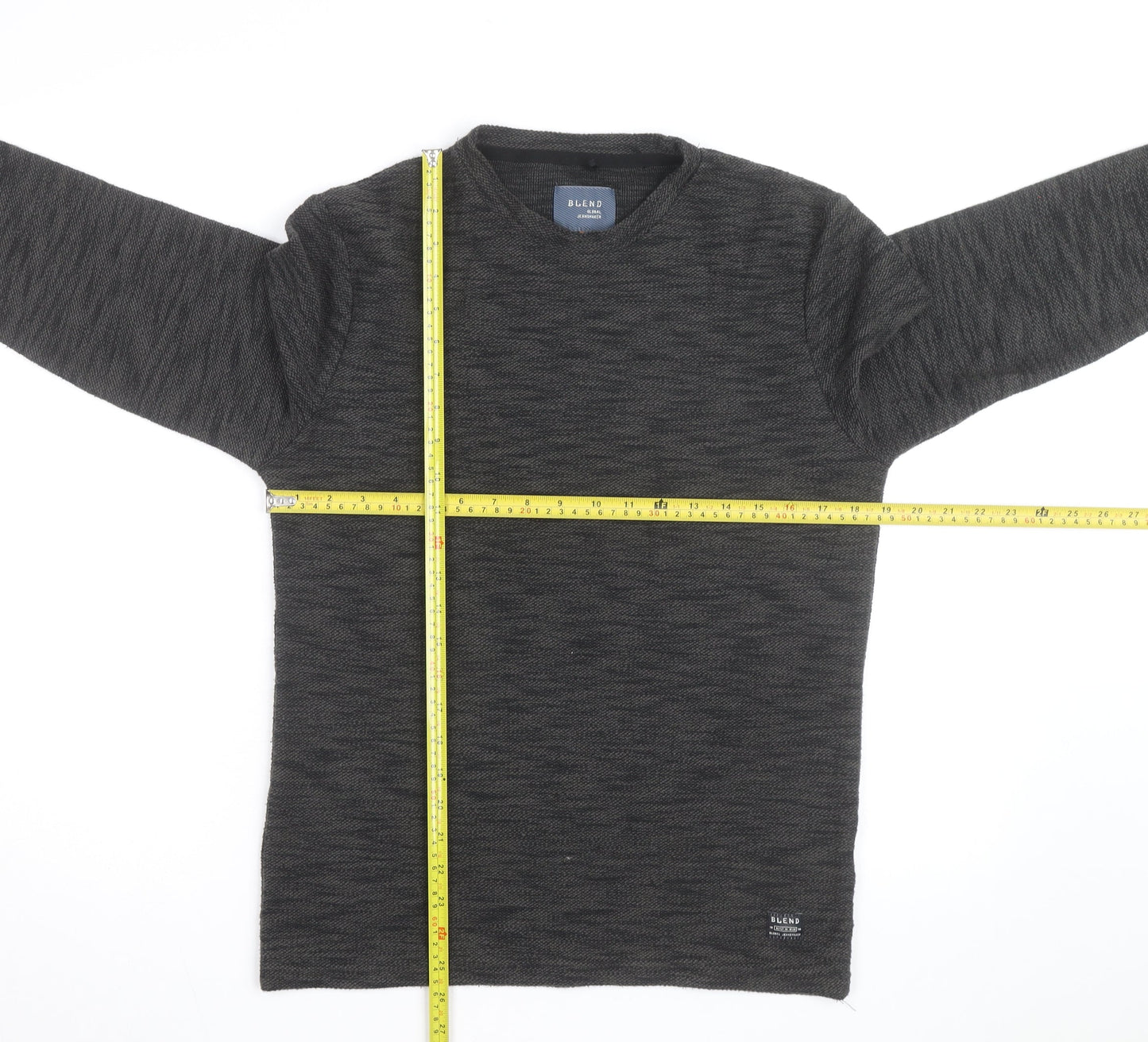 Blend Men's Grey Medium Crew Neck Knit Pullover Jumper